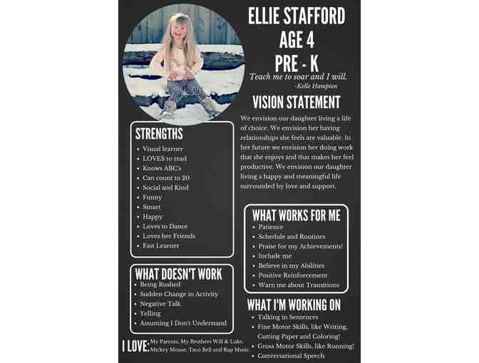 BACKSTAGE PASS- Have a one-page profile created by Tiffany Stafford