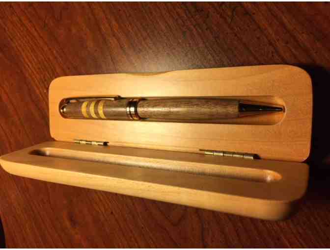 Custom Hardwood Designer Pen With Walnut Wood Box