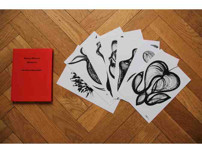 'Karen Blixens Blomster' by Maria Dubin, signed + 7 postcards