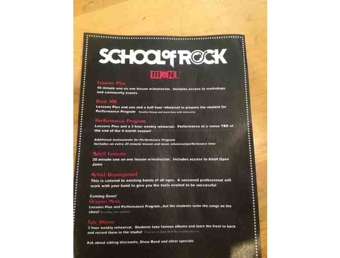 One Month Rock 101 tuition at School of Rock in Scottsdale