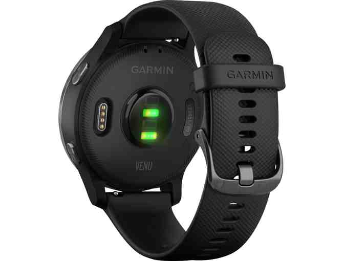 Garmin Venu Smartwatch 43mm Fiber-Reinforced Polymer - Black With Silicone Band