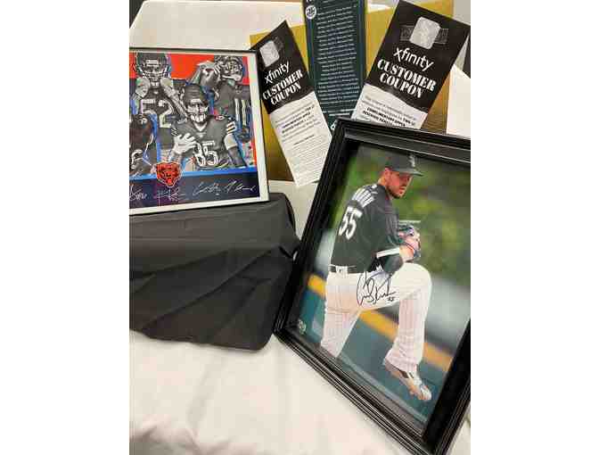 Bears Laser Signed Photo & White Sox Picture + 2 Vouchers for 2