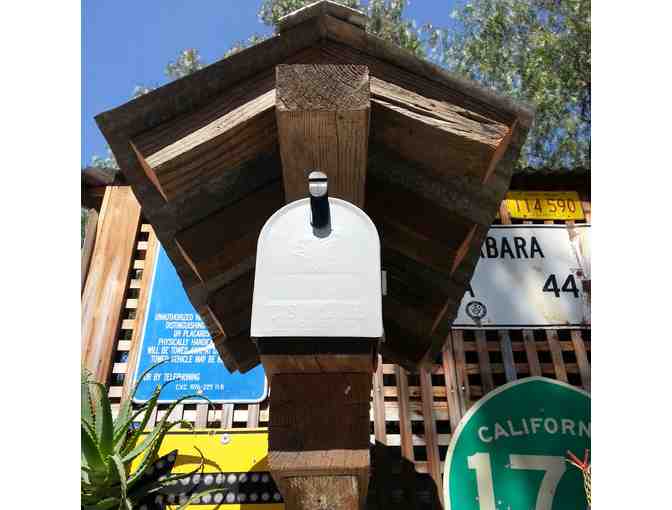 Wine Barrel Mail Box