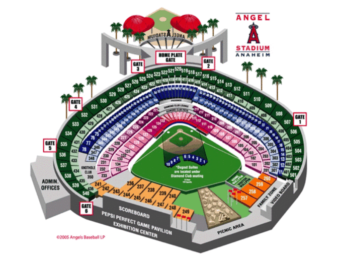 Los Angeles Angels of Anaheim - Section 124