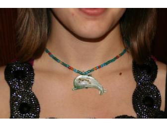 Colorful Bead and Dophin Necklace