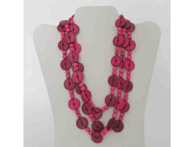 Pink Coconut Shell Necklace