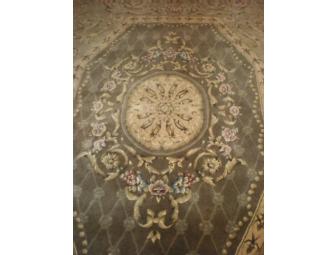 Khaki and light green Sino-Persian rug