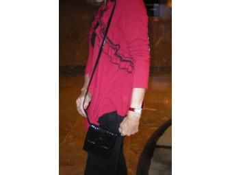 Black patent wallet purse