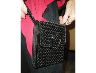 Black patent wallet purse