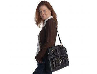 Elliot Lucca Black Leather Tote