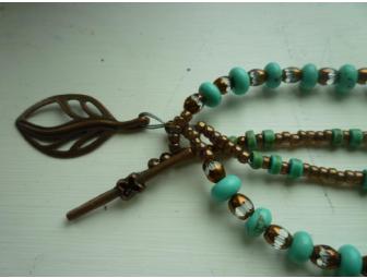 Hand crafted turquoise style necklace