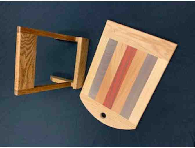 John Waltrip Handmade Wooden Cutting Board with Stand