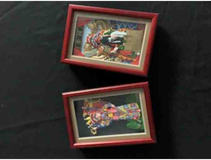 Set of Peking Opera Figures in Display Frames