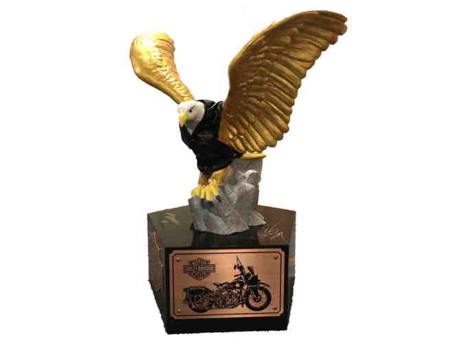 Harley Motor Company Eagle signed by Willie G. & Bill Davidson