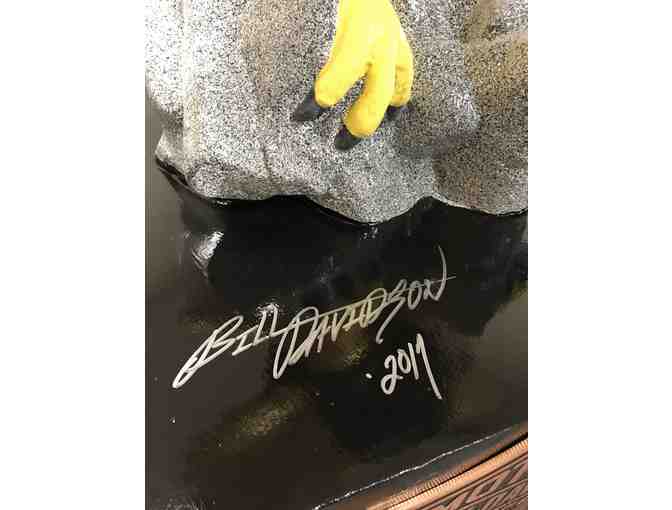 Harley Motor Company Eagle signed by Willie G. & Bill Davidson