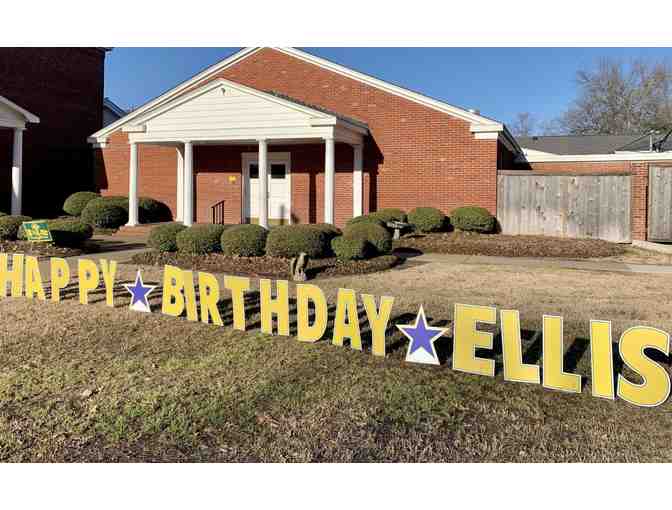 Happy Birthday Letters in School Yard #1 - Photo 1