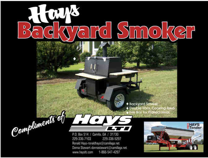 Hays LTI Pull Behind Backyard Smoker