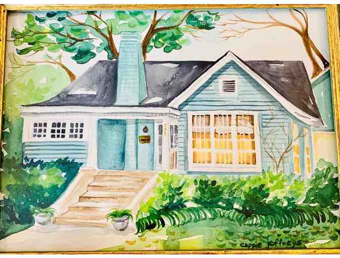 Watercolor Portrait of YOUR HOME by Cappie McLean Monroe
