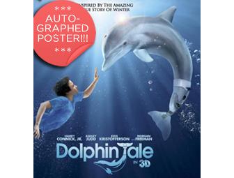 Dolphin Tale Movie Poster 36in X 60in Autographed by Winter the Dolphin!