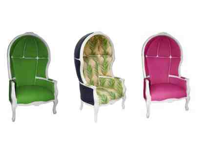Custom Katie Kime Birdcage Chair