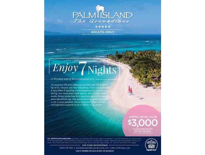 Enjoy 7 Nights of Private Island at Palm Island, The Grenadines