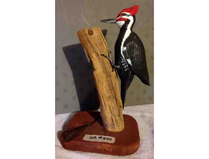 Hand-Carved Pileated Woodpecker