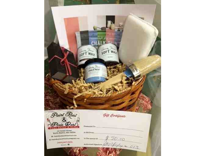 Gift Basket and $50 Gift Certificate to Paint Rust & Pixie Dust