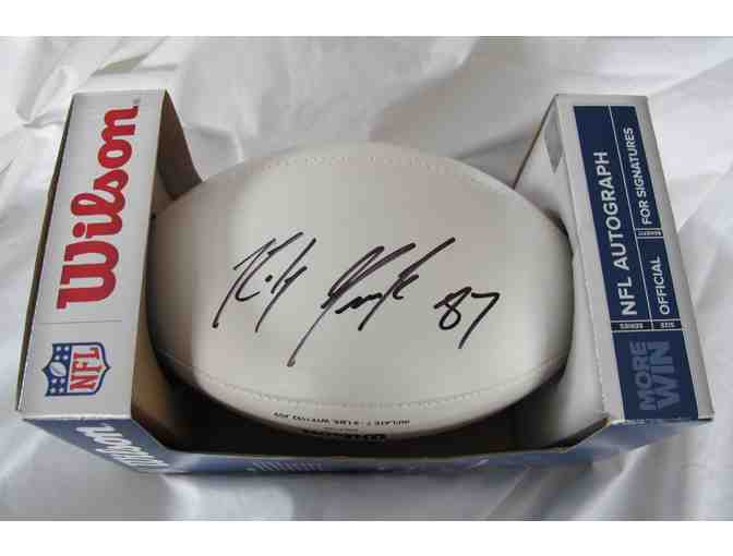 Autographed Rob Gronkowski Football - generously donated by Dr. David Mudd