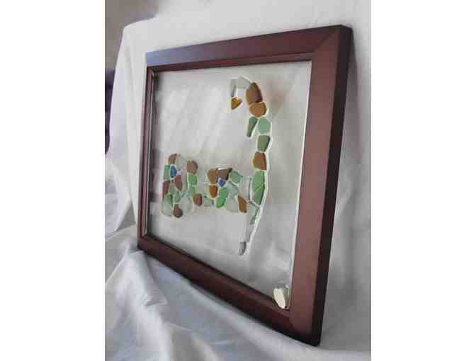 'Cape Cod Treasures' - Framed Hand-Made Seaglass set in Resin