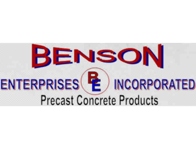 Gift Certificate for 1,500-gallon Septic Tank from Benson Enterprises