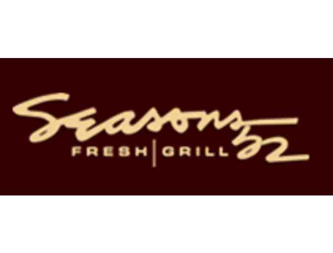 Two $52 Gift Cards for Seasons 52 Restaurant plus two Season 52 Wine Glasses