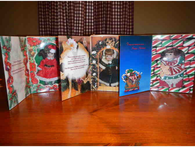 Set of (3) Marie Osmond Christmas Greeting Card Dolls