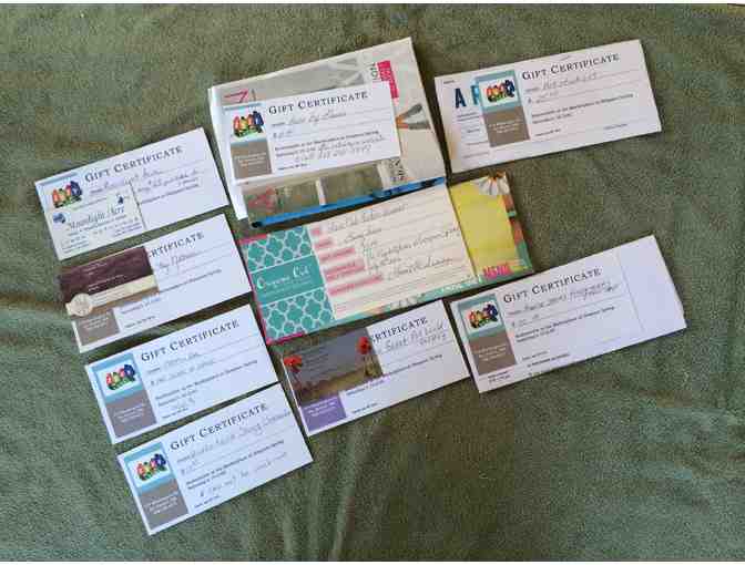 $95 in Gift Certificates to Vendors at The Marketplace at Simpson Spring