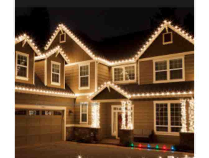 Extensive Holiday Lighting display installed by Fairway Lawn Care