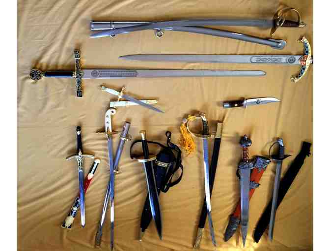 Sword Collection, 11 Swords & Sabers with scabbards