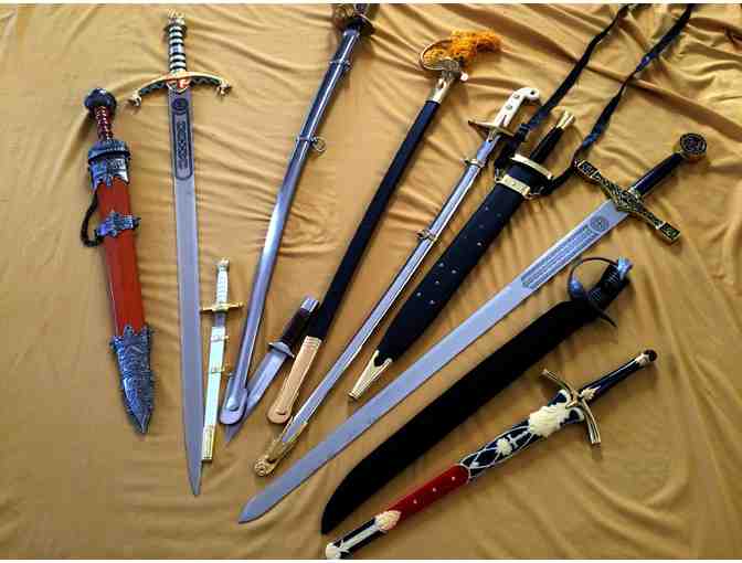 Sword Collection, 11 Swords & Sabers with scabbards