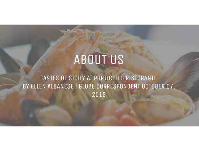 $50 Gift Certificate to Porticello Ristorante