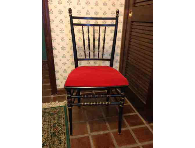 Rare `Tell City` Vintage Black Spindle Chair