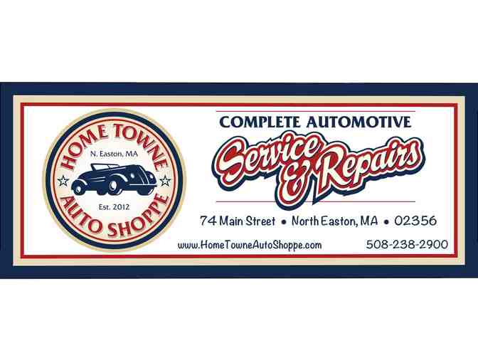 Certificate for three oil changes at Home Towne Auto Shoppe