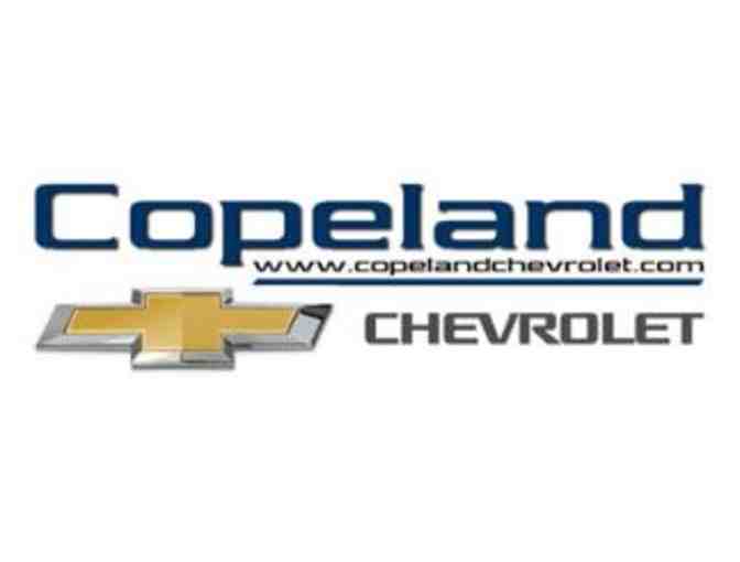 Certificate from Copeland Chevrolet for Appearance Package full-vehicle Detail