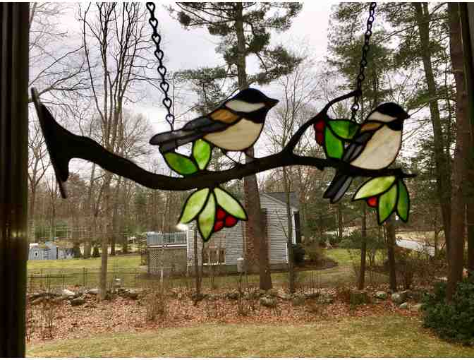 Stained Glass Birds window ornament