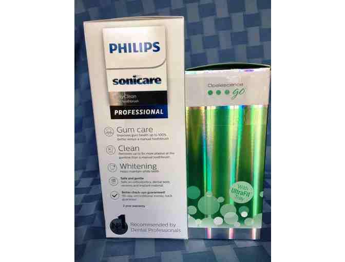Philips Easy Clean Sonicare Toothbrush and Opalescence Go Whitening Trays