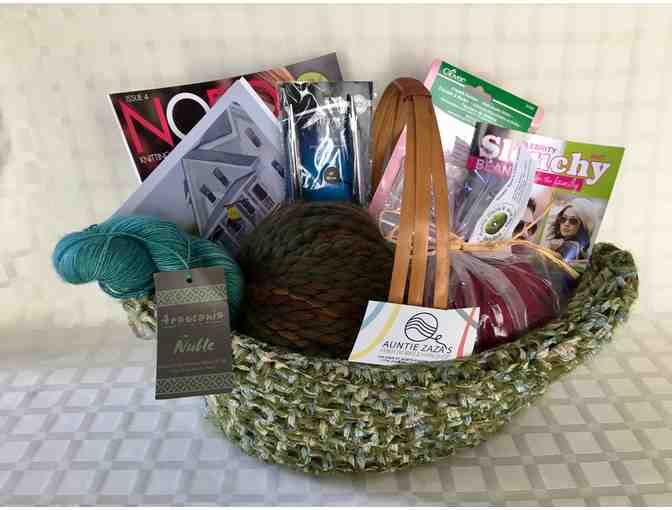 Gift Basket of Knitting Goodies from Aunty Zaza's
