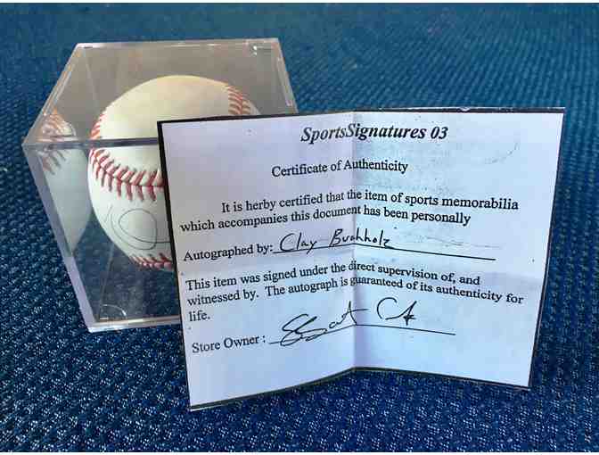 Clay Buchholtz Autographed Baseball