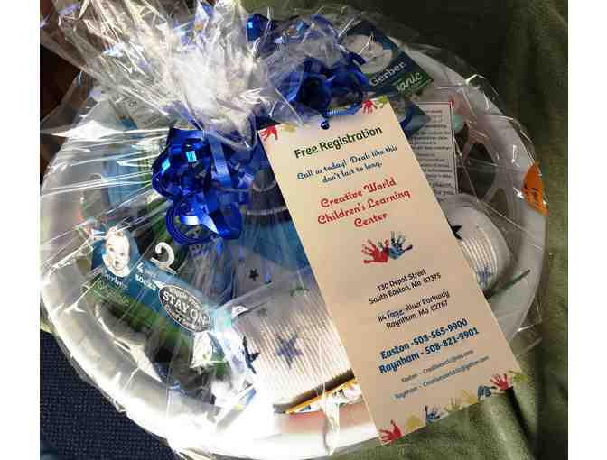 Gift Basket for Infant Boy and free registration at Creative World