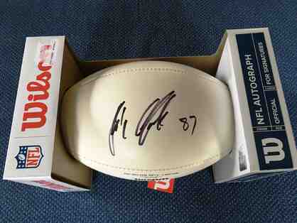 Rob Gronkowski Autographed Football donated by the Patriots Charitable Foundation