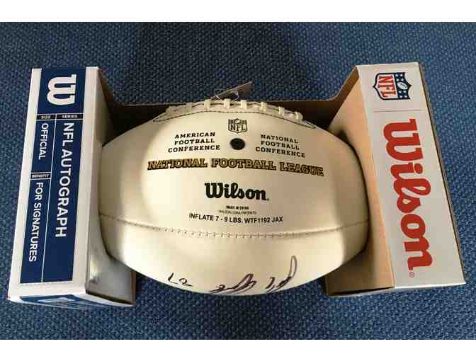Rob Gronkowski Autographed Football donated by the Patriots Charitable Foundation