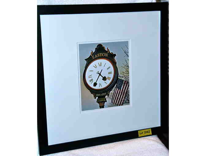 'Main Street Clock'  Framed and Matted Photograph by Monica Lawson