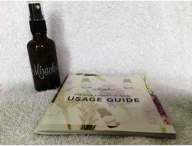 Miracle Essential Oils & Spray Bottle w/Usage Guide donated by Marilyn Henderson