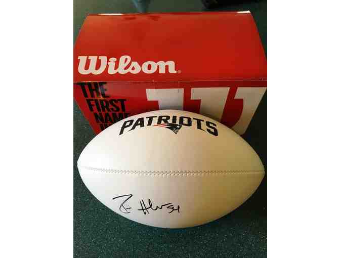 Dont'a Hightower Autographed Football donated by Scot Kudcey